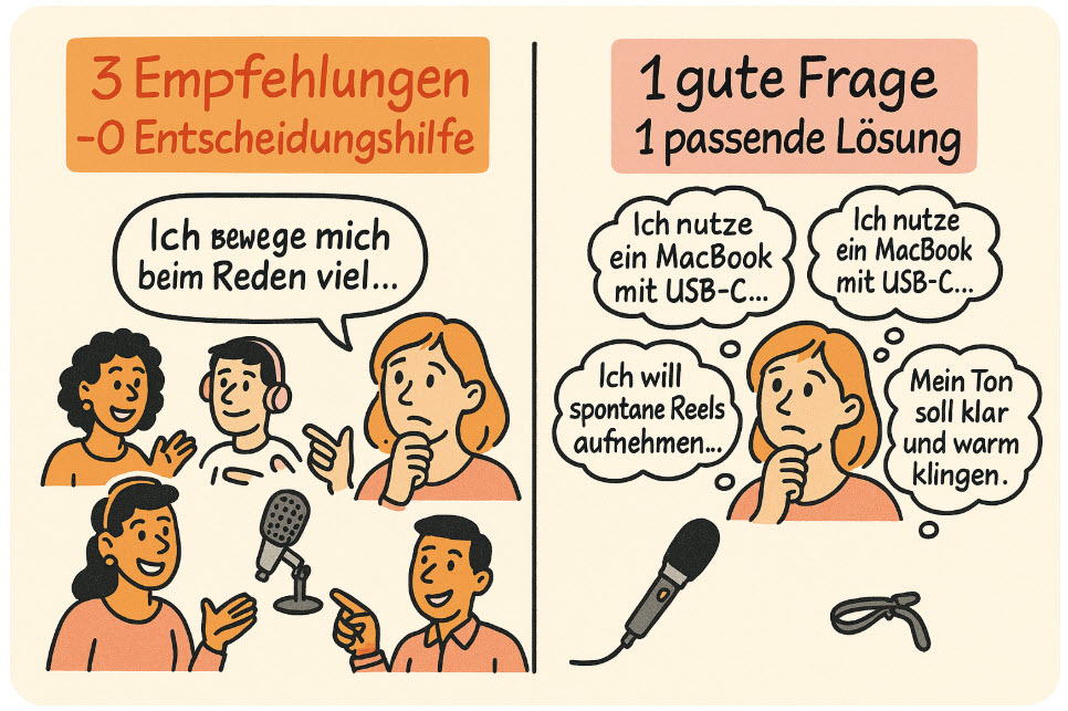 Grafik Mikrofonauswahl